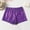 Purple, variant on WAVSUF Girls Leggings Shorts Classic Fit Elastic Waist Comfort Soft Casual Summer Sports Shorts Green Size 6