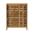 thumbnail image 5 of Linon Bracken Sturdy Solid Bamboo 2 Door 3 Shelf Floor Cabinet in Natural Brown, 5 of 14