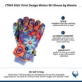 thumbnail image 5 of CTM Kids' Print Design Winter Ski Gloves by Wootie, 5 of 5