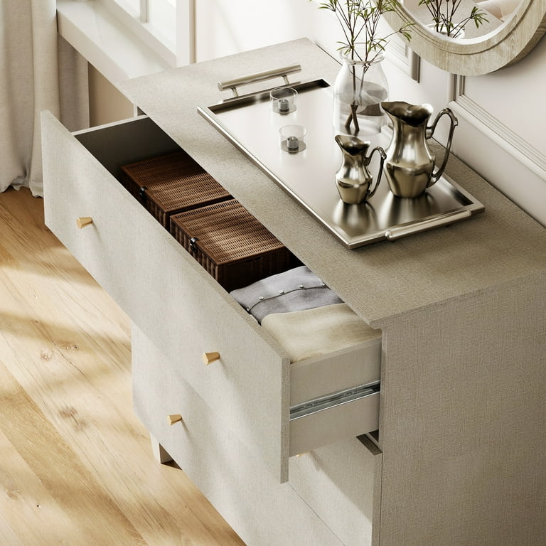 beige dresser and nightstand set Giva 4pc Queen Bedroom Set | Nightstand Dresser