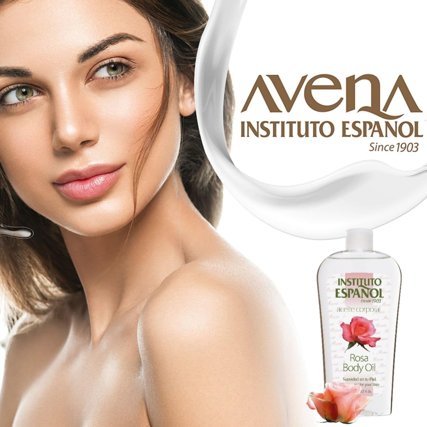(4 pack) Instituto Español Aceite Corporal Rosa Body Oil, Moisturizer, All Skin Types, 8.5 Fo