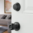 thumbnail image 6 of (4 pack) Hyper Tough Keyed Entry Ball Doorknob Lock and Single Cylinder Deadbolt Matte Black Finish Combo Pack, 6 of 10