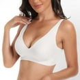 thumbnail image 2 of COMVALUE Bras for Women No Underwire Full Coverage Wireless Seamless Bra (White, 4XL), 2 of 4