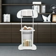 thumbnail image 3 of Mobile Standing Height Desk Portable Podium & Rolling Presentation Lectern Cart, 3 of 20