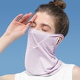 thumbnail image 2 of Máscara de protección solar de seda helada, anti-ultravioleta, cubierta para el cuello de secado rápido, protección facial, pañuelo para la cabeza montado en las orejas, 2 of 5
