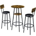uhomepro 3 Pieces Bar Table Set, Modern Counter Height Kitchen Table