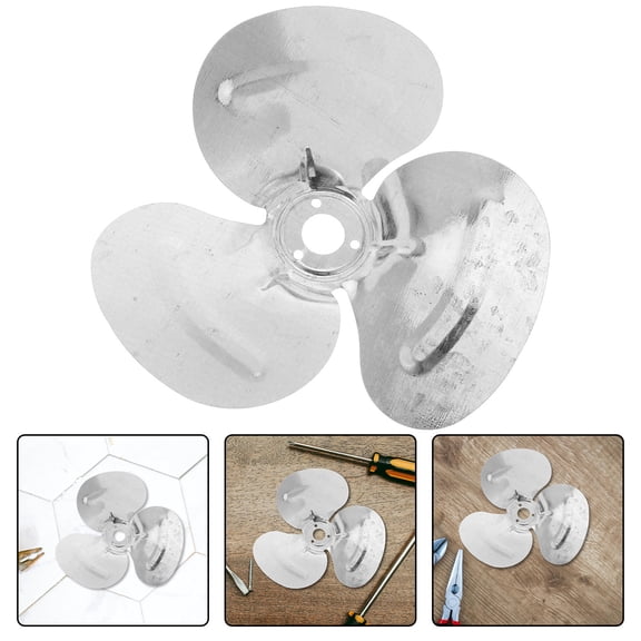 MEIBUTYUP 6 Inch Universal Fan Blades Galvanized Iron Replacement for Home Vent Booster Fans