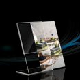 thumbnail image 4 of 10pcs Transparent Acrylic Display Stand Desk Display Card Stand photo frame, 4 of 11