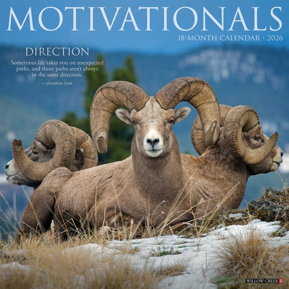 Motivationals 2026 Wall Calendar, (Paperback)