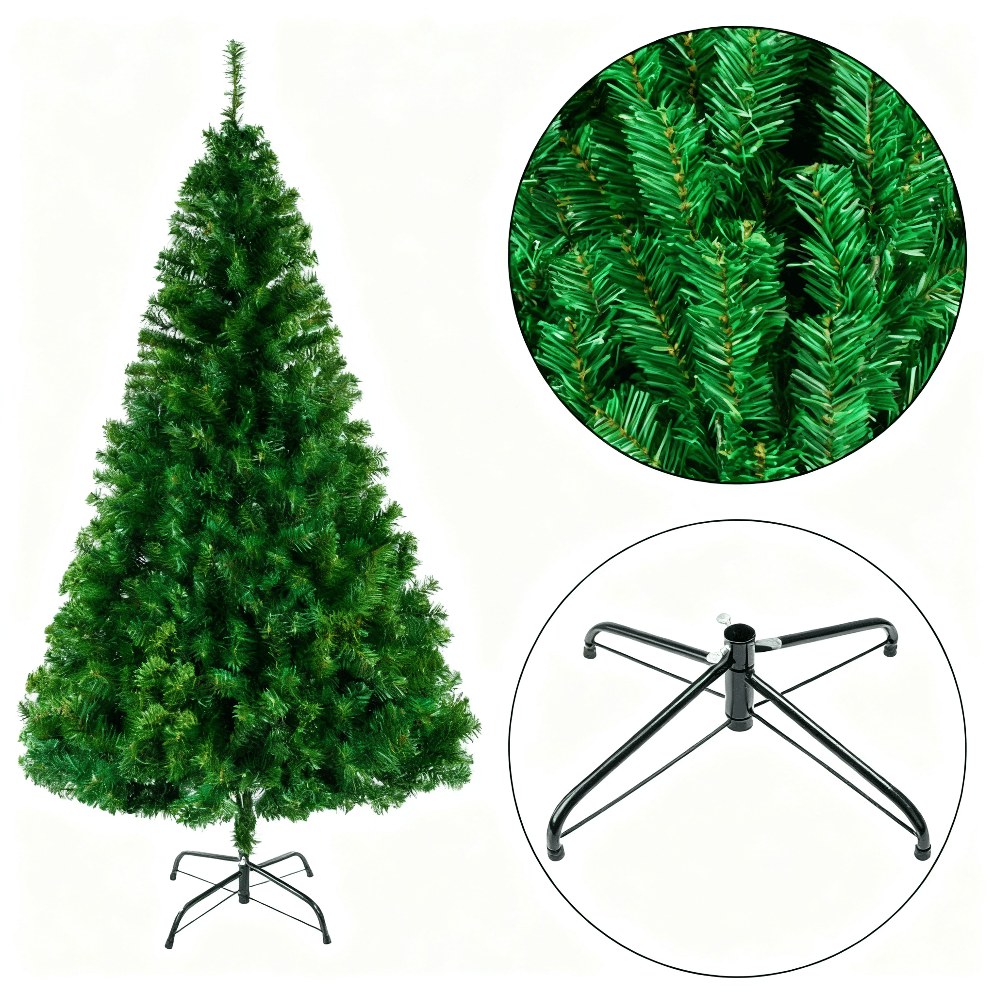 8FT Artificial Christmas Tree (Light Green) - Superior PVC, Durable, Holiday Centerpiece for Home/Living Room/Large Spaces