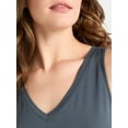 thumbnail image 4 of Time and Tru Women's High Low Tank Top, Sizes XS-XXXL, 4 of 5