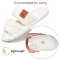 thumbnail image 5 of Northblanc Womens Fuzzy Open-toe Slippers Soft Comfy Memory Foam Indoor House Shoes, 5 of 9