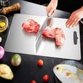 thumbnail image 2 of Hzsb Stainless Steel Cutting Board Heavy Duty Non-Slip Scratch-Resistant Easy Clean Kitchen Accessory, 2 of 6
