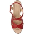 thumbnail image 5 of Journee Womens KedzieII Ankle Strap Wedge Sandals, Widths Available, 5 of 10