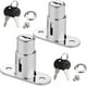 thumbnail image 1 of Drawer Lock, Piston Lock, Sliding Door Lock, Push Lock for File Cabinets, Sliding Door Locks (Silver), 1 of 5