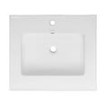 thumbnail image 3 of Swiss Madison Ceramic Glossy White 18" Bathroom Vanity Top, 3 of 5