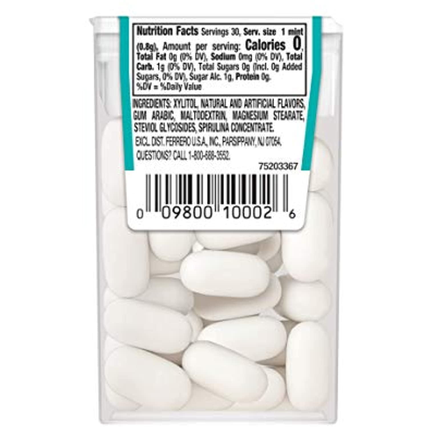 Tic Tac X-Freeze Sugar Free Breath Mints, Wintergreen, 0.7 Oz (Pack Of 12)