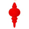 thumbnail image 1 of Vickerman M182403 10 Po. Ornement Finial Rouge Floqué 3 par Sac, 1 of 3