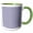 Green/White, variant on 3drose, Purple and White Chevron, 15oz Mug