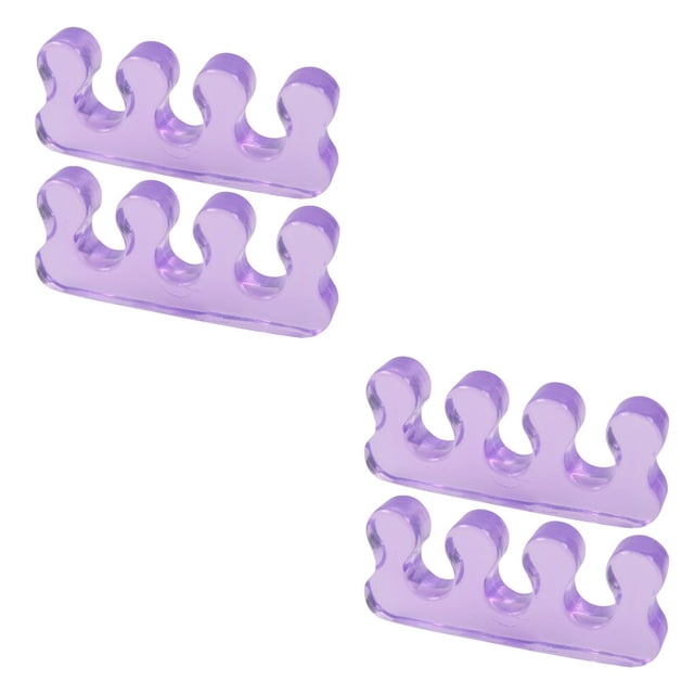Seitruly 2X Toes Stretcher Multipurpose Foot Corrector Stabilizer Splitter Tool Seperatoring Spliting Applicable Adult Widely Feet Device Violeta 2piezas