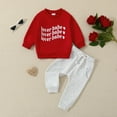 thumbnail image 4 of Gerichy Toddler Kids Baby Boy Fall Outfits Thanksgiving Letter Print Long Sleeve Tops Pants Winter Clothes Sets Toddler Boys Long Sleeve Cute Printed Tops And Pants Child Kids 2PCS Set Outfits, 4 of 6