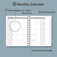 thumbnail image 4 of POPRUN 2027 Planner Weekly and Monthly Calendar, 6.5" x 8.5" (Jan-Dec 2027) Agenda, Daily Appointment Book with Pocket, Spiral Bound Hardcover, Soft Pink, 4 of 9
