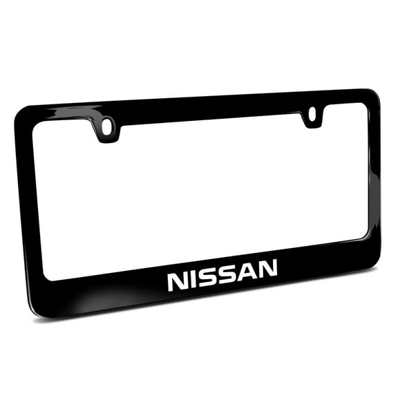 Nissan Black Metal License Plate Frame