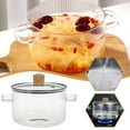thumbnail image 3 of Glass Stew Cooker Heat Resistant Soup Pot Glass Cooking Transparent, 3 of 10