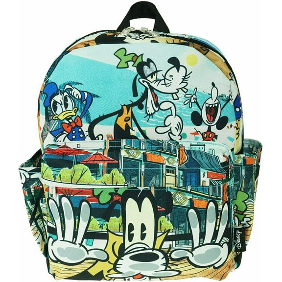 Official Disney Goofy 12" Deluxe Oversize Print Daypack - Backpack