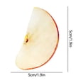 thumbnail image 2 of SIYTUAU Semi-Transparent Acrylic Fruit Shaped Bookmark For Readers Students And Stationery Craft Decoration 2X2 Inches, 2 of 6
