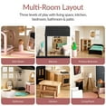 thumbnail image 6 of Best Choice Products Pretend Play Wooden Doll House w/ 40 Interactive Accessories, 3-Story Modern Toy Dollhouse Playset, 6 of 9