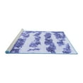 thumbnail image 2 of Ahgly Company Machine Washable Indoor Rectangle Abstract Blue Modern Area Rugs, 4' x 6', 2 of 4