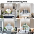 thumbnail image 6 of Swag Curtain Valances Brown Geometric Swag Valances for Kitchen Windows Ombre Lines Rhombus Pattern Short Topper Curtains Valance Tier Pair for Kitchen Bedroom Living Room Bathroom 28"x36", 6 of 8