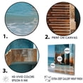 thumbnail image 3 of Designart "Urban Waterscapes With A Beach Pier I" Ocean Wall Art Prints, 3 of 7