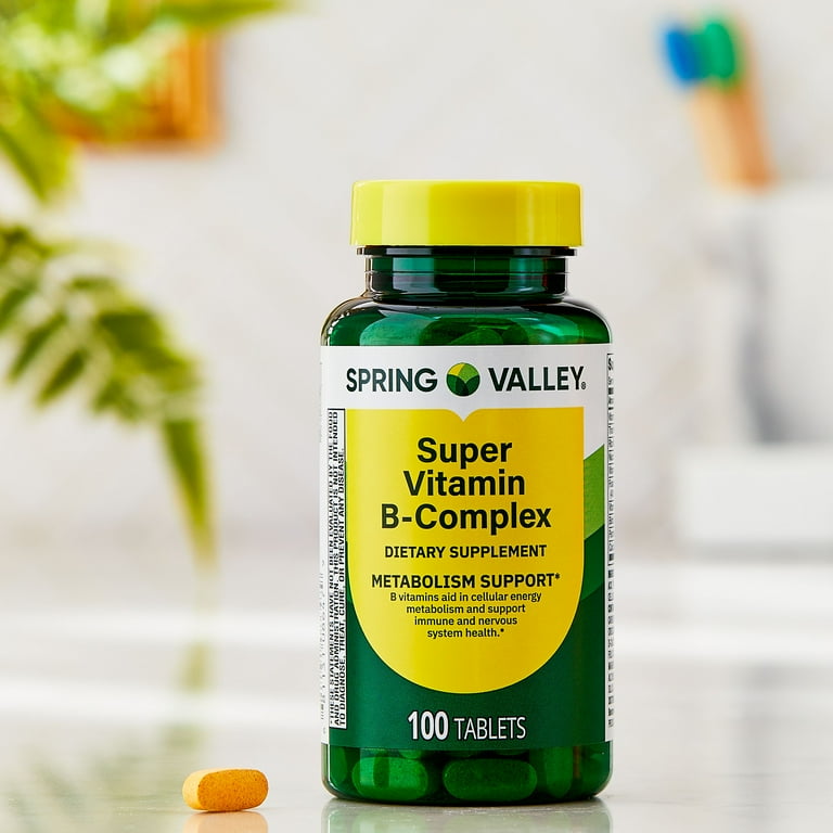 Spring Valley Super Vitamin B-Complex Dietary Supplement