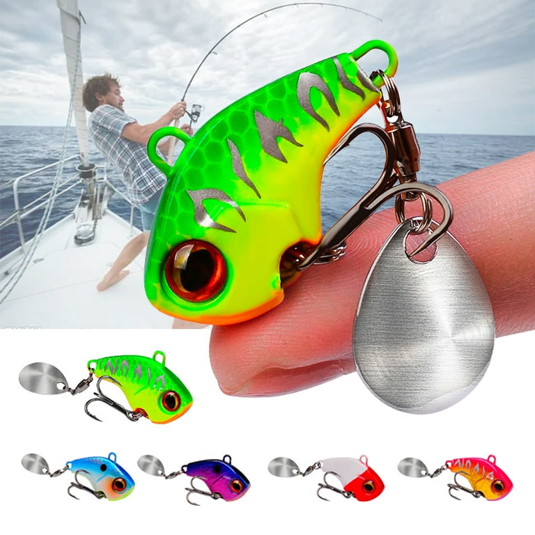 Mini Bait Submerged Rotating Water Sequin Spinner Bait Pike Bass
