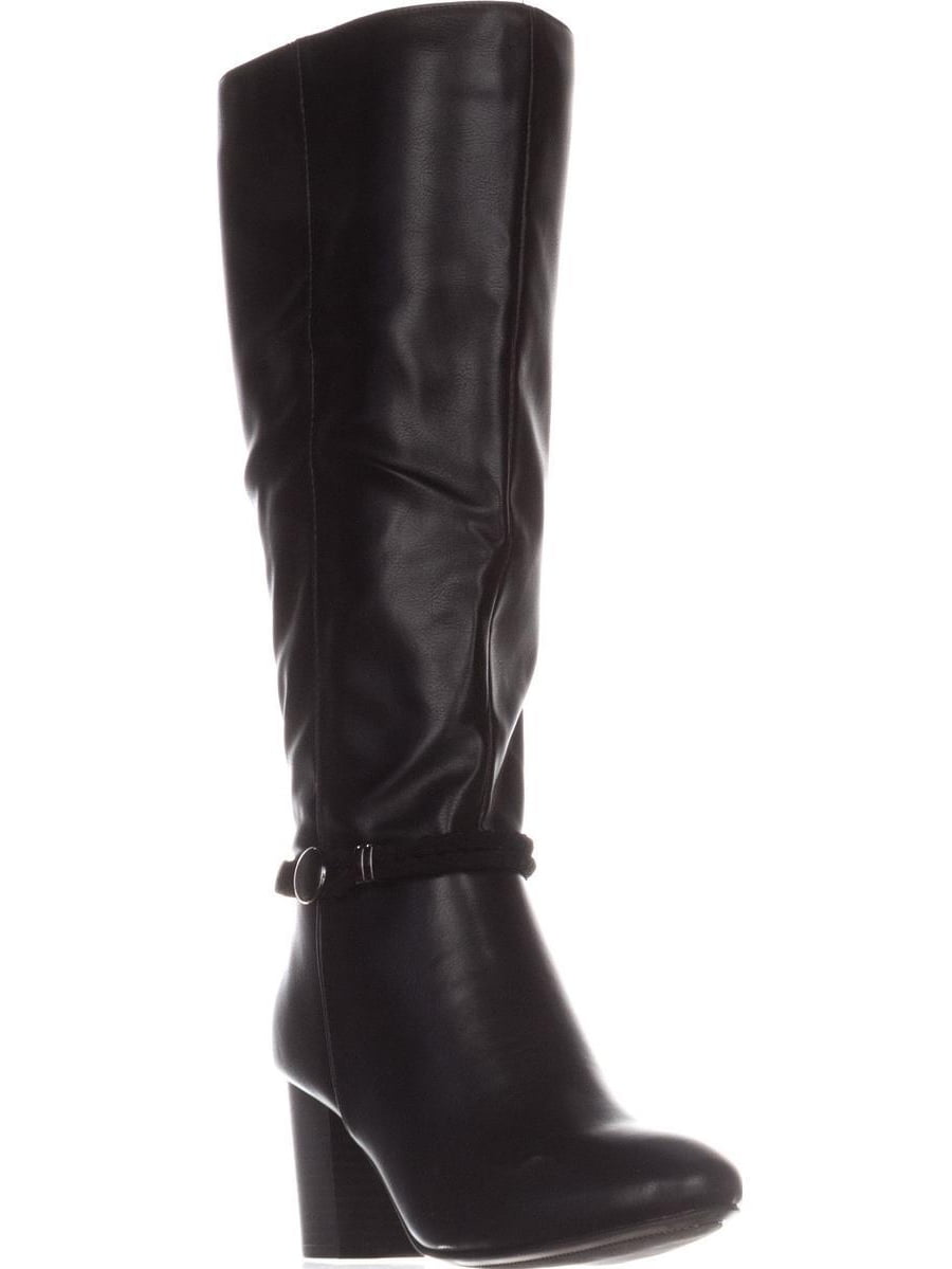 Womens KS35 Galee Wide-Calf Dress Boots, Black - Walmart.com