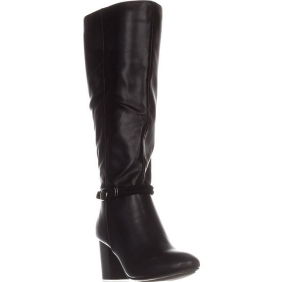 Womens KS35 Galee Wide-Calf Dress Boots, Black