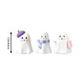 thumbnail image 6 of Set of 3 Halloween Figurines for Halloween Tabletop Home Decor, 7.87 x 3.54 x 1.57 Inch Cute Resin Ghost Statues, Kawaii Mini Halloween Ornaments for Fall Mantel Centerpiece Decor, 6 of 7
