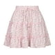 thumbnail image 4 of Faldas Para Mujer Falda Corta Casual Vintage Cintura Alta Estampado Floral Playa Volantes Odeerbi  ODB138775, 4 of 8