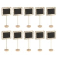 thumbnail image 1 of 10x Pizarra De Pizarra De Soporte De Con Base Nombre De Visualización Número Etiquetas De Precio Yuyangstore Pizarra de Madera, 1 of 8
