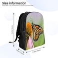 thumbnail image 4 of Honeii A monarch butterfly Print Laptop Backpack for Work, College, Travel, Daily Backpacks for Men Women, Sport Rucksack,Computer Bag, 4 of 8