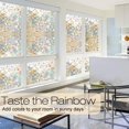 thumbnail image 4 of Película de privacidad de ventana, Adhesivos de ventana de arco iris, Vinilo de ventana decorativo 3D, Calcomanías de vidrieras, Adhesivo de ventana adhesivo estático no adhesivo WD.WDQZL Hogar, 4 of 6