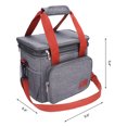 thumbnail image 2 of Unique Bargains Insulated Lunch Bag for Work Office, Picnic, Beach Gray, 2 of 6
