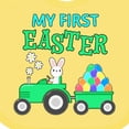 thumbnail image 4 of Inktastic My First Easter Bunny and Tractor Boys or Girls Baby Bib, 4 of 4