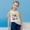 Beige, variant on SGFCWSX Girls Short Sleeve Raglan T-Shirt, Kids Regular Fit Print Tees Crew Neck Casual Summer Tops Purple Size 5-6 Years