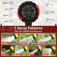 thumbnail image 4 of Garden Hose Nozzle Sprayer - 7 Adjustable Watering Patterns for Water Hose, Non-Slip Spray Car Washing, Plants, Pets Showering, Lawns Cleaning, Yellow, 4 of 4