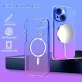 thumbnail image 5 of Designed for iPhone 15 Case Magnetic Clear Cute Gradient Slim Case for Women Men Full Camera Protector Camera Shockproof Compatible with MagSafe Cover for iPhone 15 Blue Purple, 5 of 12