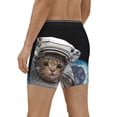 thumbnail image 3 of Rocae Cat Astronaut for Stretch Moisture-Wicking Underwear,Men's Underwear Boxer Briefs XX-Large, 3 of 9