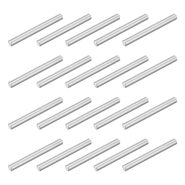 60Pcs M4x40mm 304 Stainless Steel Dowel Pin, Cylindrical Shelf Support Peg Pin